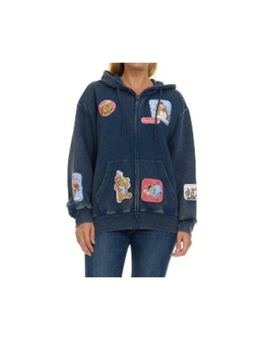 Women's Full-Zip Hoodie Disney Winter Winnie The Pooh Size XS
